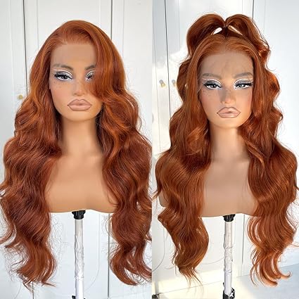 13x6 Skunk Stripe Wig Glueless Lace Front Wigs Pre Plucked Synthetic Body Wave blonde wig Wear and Go lace front wig