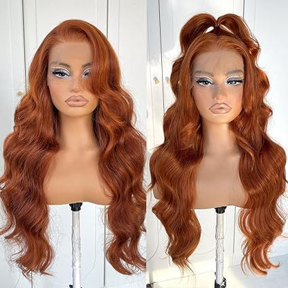 13x6 Skunk Stripe Wig Glueless Lace Front Wigs Pre Plucked Synthetic Body Wave blonde wig Wear and Go lace front wig