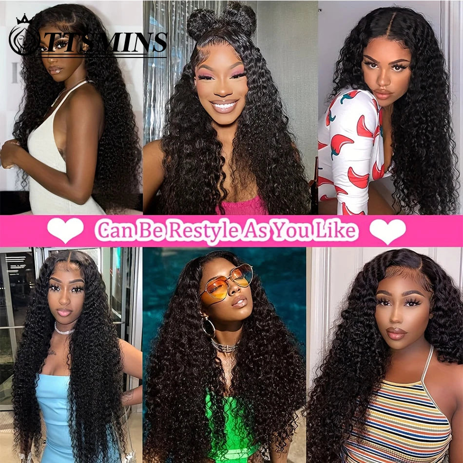 Lace front wig 28 inch Curly human hair