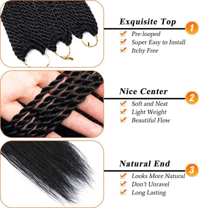 Seneglese twists crochet hair