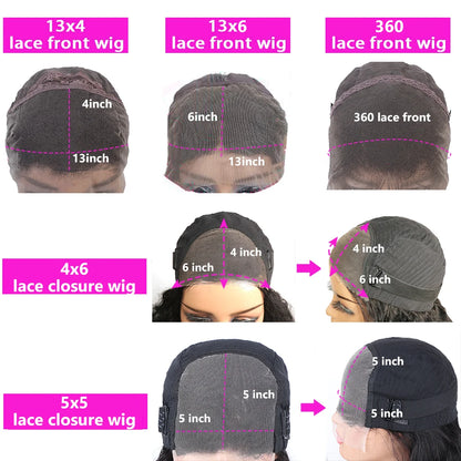 Lace Frontal Wig HD Transparent 13x6 Body Wave Lace Front Human Hair Wig