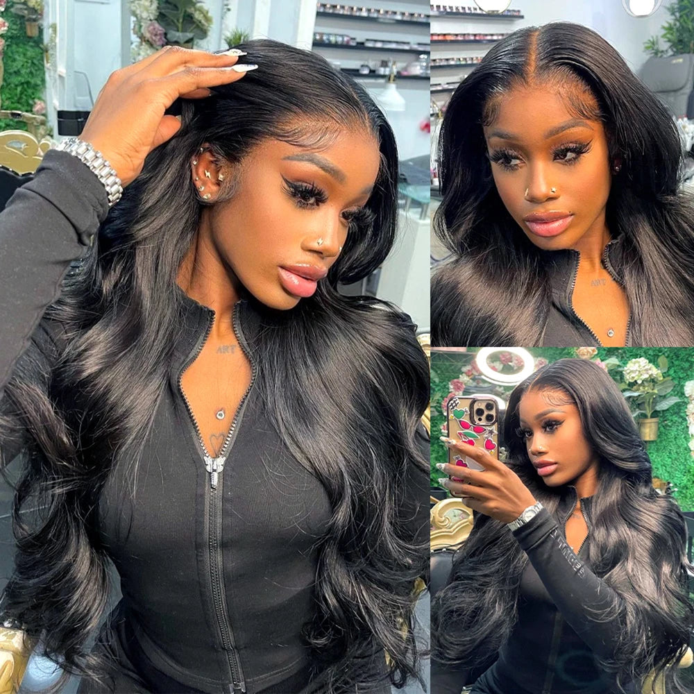 Lace Frontal Wig HD Transparent 13x6 Body Wave Lace Front Human Hair Wig