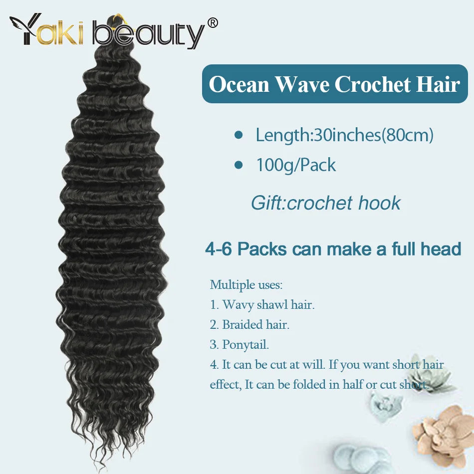 Deep Wave Crochet hair