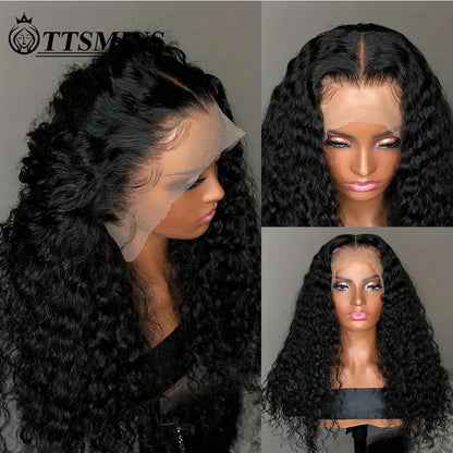 Lace front wig 28 inch Curly human hair