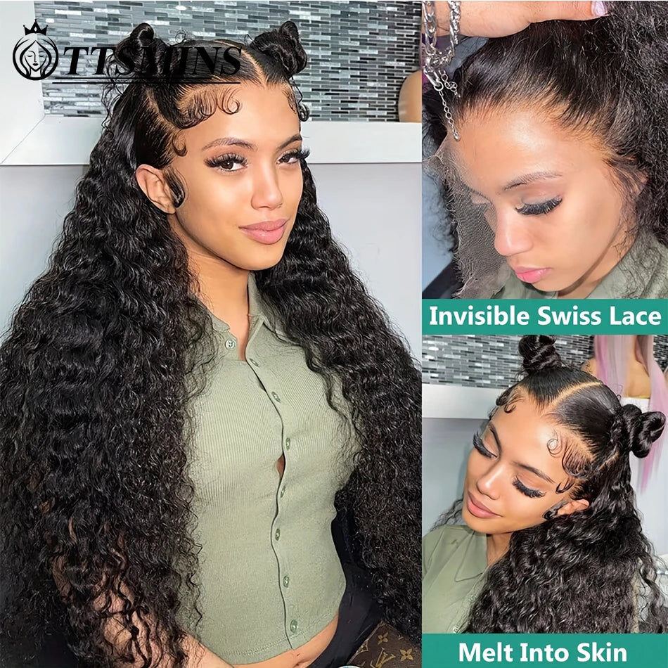 Lace front wig 28 inch Curly human hair